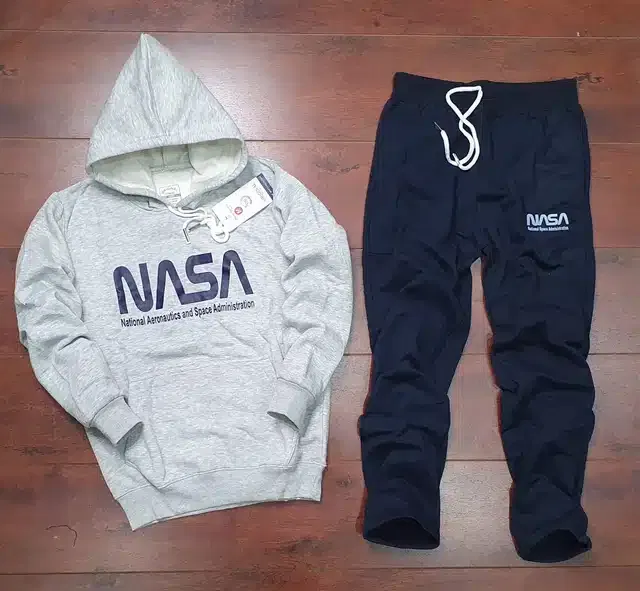 Full Sleeves Printed Tracksuit for Men (Grey & Black, XL)