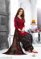 Synthetic Printed Unstitched Dress Material for Women & Girls 