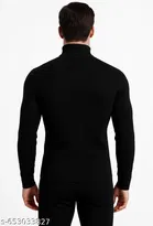 Wool SweatShirt for Men, Black 
