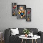 MDF 2 Pcs Designer Wall Painting for Home & Office 