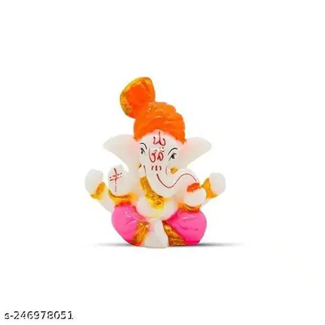 God Ganeshji Car Dashboard Idol (Multicolor)