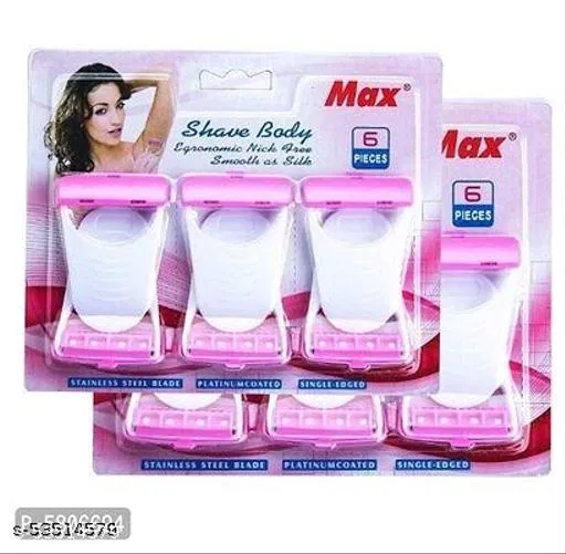 Premium Body Razors for Women (Pink, Pack of 12)