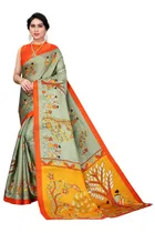 Printed Saree with Blouse Piece for Women 