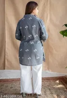 Rayon Block Print Short Kurti for Women 