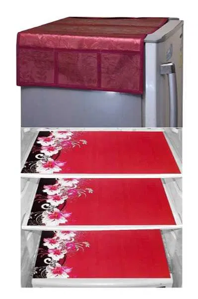 Refrigerator Covers (Maroon) (A-122)