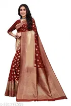 Chanderi Cotton Zari Woven Saree for Women 