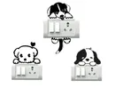 AVV Cat & Dog Switch Board Sticker 8x13cm