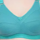 Cotton Blend Solid Non Padded Bra for Women 