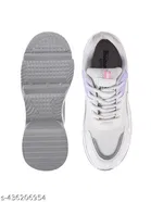 Solid Synthetic Sneakers for Girls 