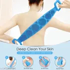 Silicone Body Back Scrubber with Flexible Faucet 