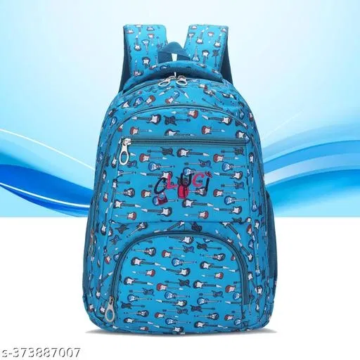 Polyester Backpack Bag, Blue