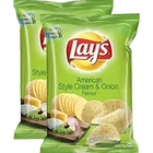 Lays Americann Style Cream & Onion Flavour Chips 2X28 g (Set Of 2)