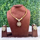 Alloy Necklace with Earrings for Women 