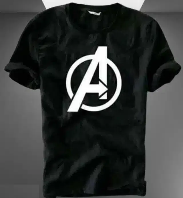 Printed Half Sleeeves T-Shirt For Men (Black, XL)