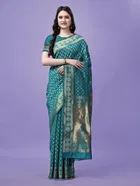 Pure Silk Woven Printed Saree for Women 