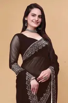Georgette Embellished Saree for Women 