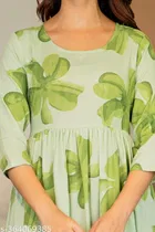 Rayon Kurti for Women, Green 