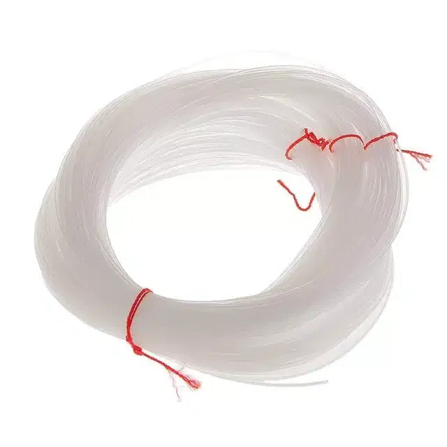 Nylon Fishing Line Thread (White, 20 m) (Pack of 12)