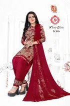 वीमेन अन्स्टिचड ड्रेस मटेरियल सूट 