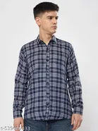 Polycotton Checked Shirts for Men, Multicolor 