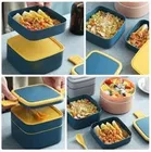 2 Layer Plastic Lunch Box 
