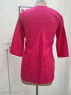 Floral Embroidered Rayon Kurti for Women 