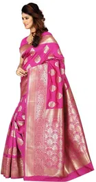 Banarasi Silk Jacquard Print Saree for Women 