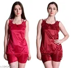 Satin Nightdress Set for Women 