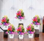 Plastic Artificial Flowers, Multioclor, Pack of 10