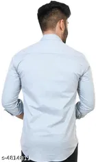 Cotton Blend Solid Shirt for Men, Multicolor, Pack of 2 