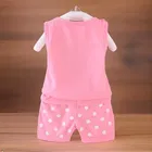 Cotton Blend Printed Clothings Set for Girls,  