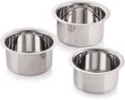 Raintech Stainless Steel Tope/Patila Set of 3-