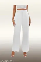 Cotton Blend Trouser for Women 