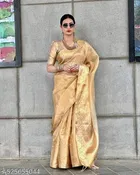 Tissue Silk Banarasi Kanjivaram Saree for Women 