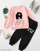 Hosiery Cotton Full Sleeves T-Shirt with Pant Clothing Set for Kids 