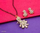 Alloy Mangalsutra with Earrings for Women 