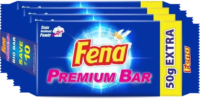 Fena Premium Detergent Bar 4X300 g (Pack of 4)