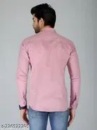 Smart Casual Wear Polycotton Shirt for Mens, Pink 