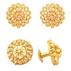 Designer Gold Plated Earrings Set for Women & Girls 