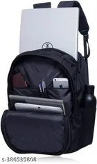 Rubber Backpack for Men & Women, Black