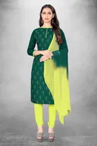 Cotton Slub Unstitched Dress Material for Women 