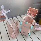 Plastic Bus Shape Sipper Bottle for Kids, Multicolor 