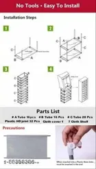 Metal 7 Layers Collapsible Shoe Racks 