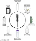 Steel Feeding Bottle ,Fruit Nibbler,Bottle Cleaning Brush With Cutter Spoon