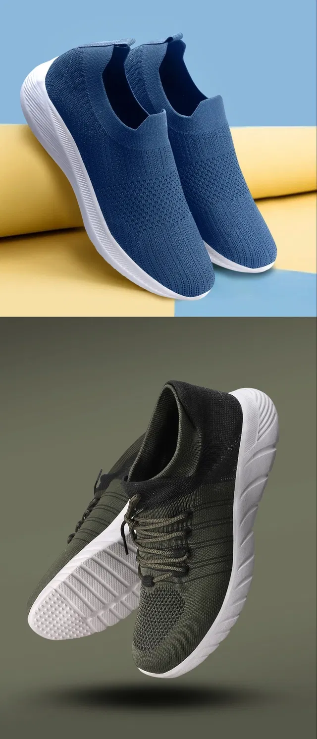 Sports Shoes for Men (Multicolor, 7) (Set of 2)