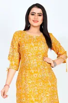 Cotton A-Line Kurti with Pant 