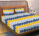 Polycotton Double Bedsheet with 2 Pillow Cover 