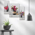 MDF 3 Pcs Designer Wall Painting for Home & Office 