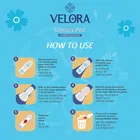 वेलोरा ड्राई फील ट्राइफोल्ड सेनेटरी पैड्स 