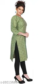 Cotton Blend Printed Kurti for Women 